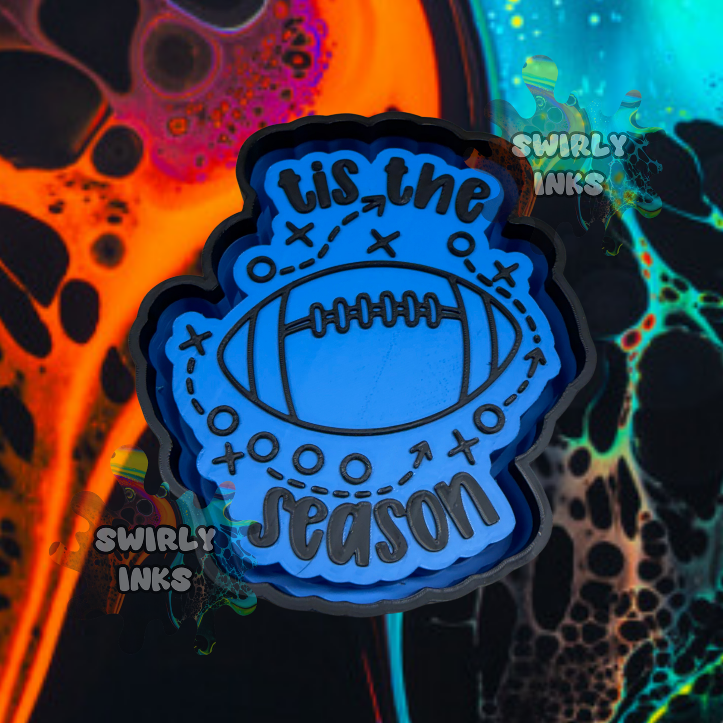 Tis The Season Football Freshie Mold