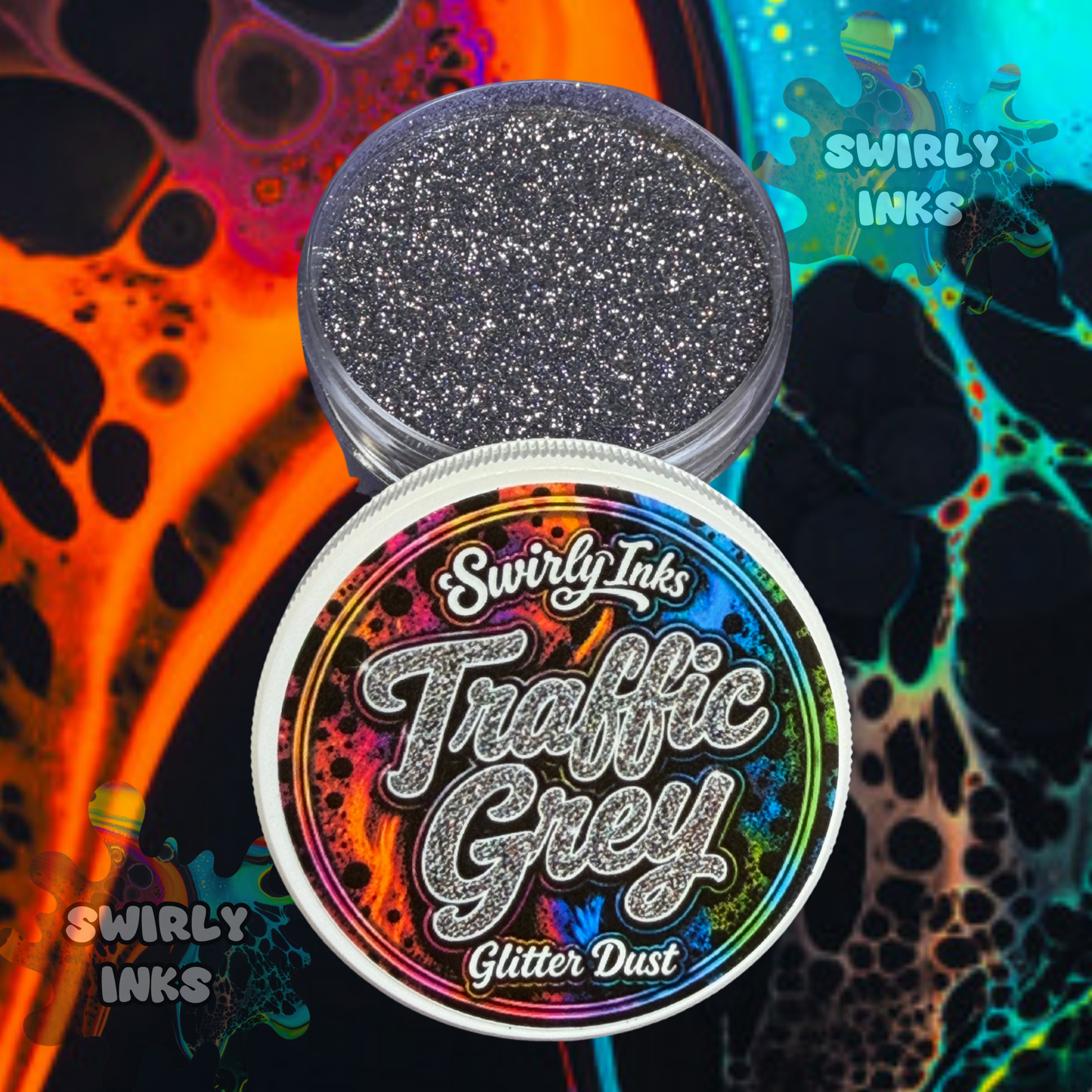 Traffic Grey Glitter Dust 1oz