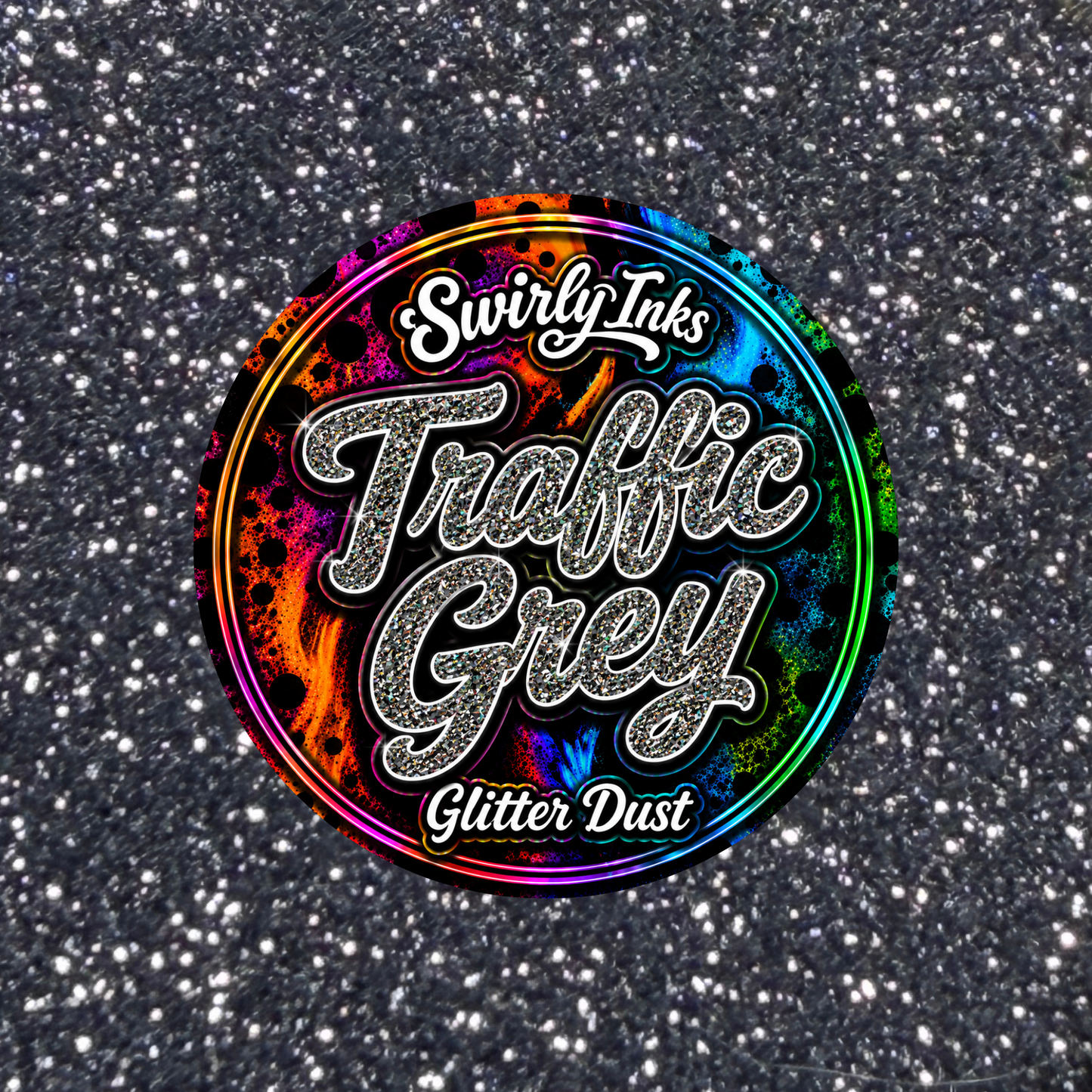 Traffic Grey Glitter Dust 1oz