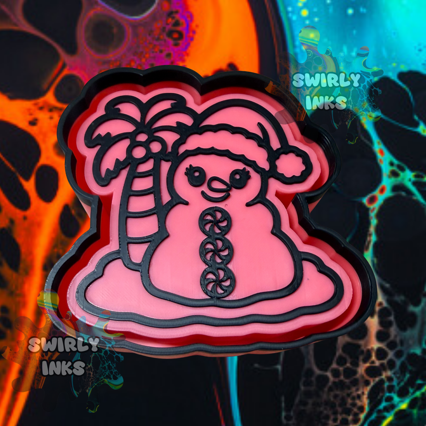 Tropical Snowman Freshie Mold