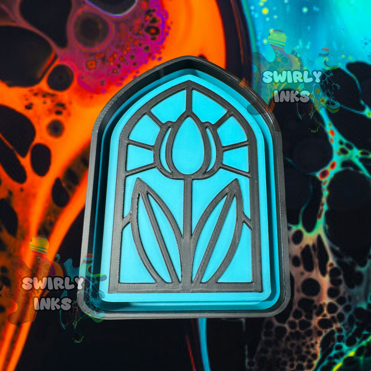 Tulip Stain Glass Freshie Mold