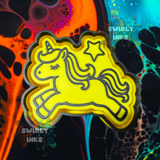 Unicorn with Star Freshie Mold