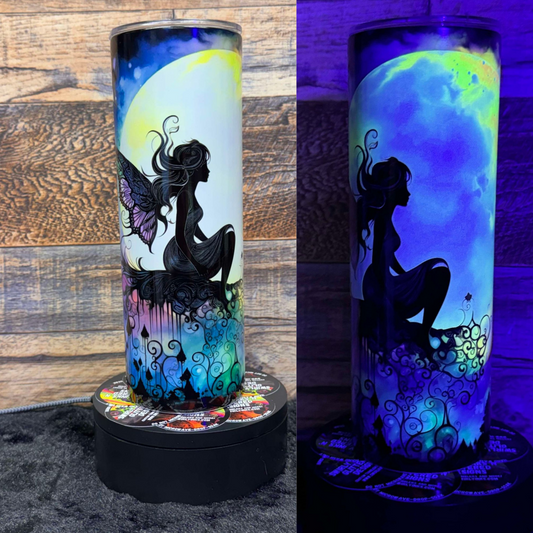 Fairy Tumbler - Black light Activated Ink