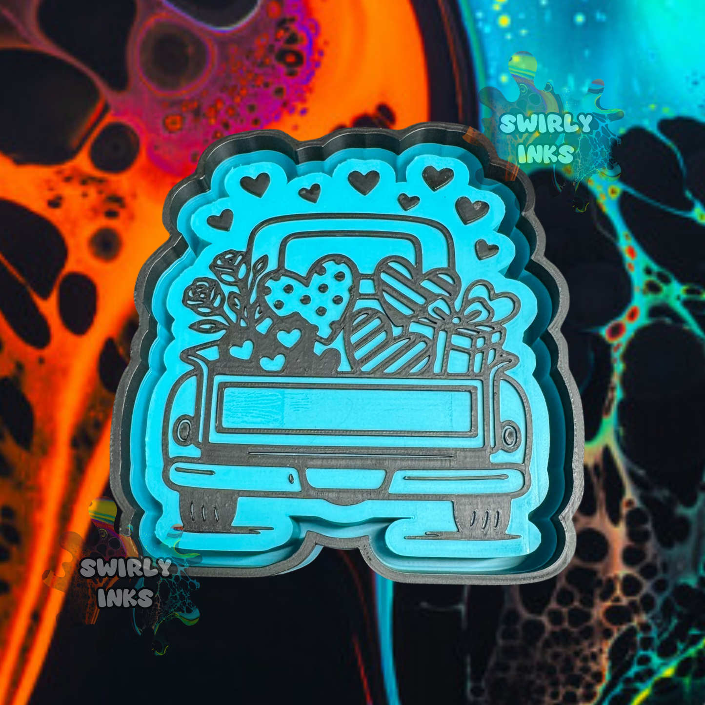 Valentine Truck Freshie Mold