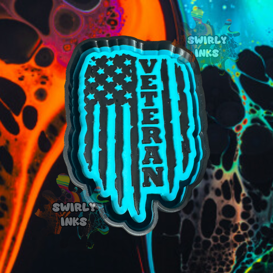 Veteran Flag Freshie Mold