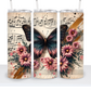 Vintage Butterfly with Music Sheets