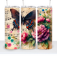Vintage Butterfly with Music Sheets