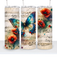 Vintage Butterfly with Music Sheets