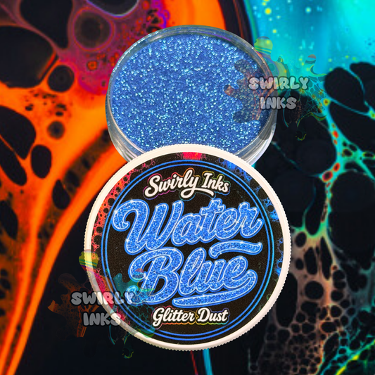 Water Blue Glitter Dust 1oz