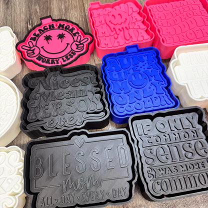 Freshie Silicone Mold Bundle of 20 Random Sayings
