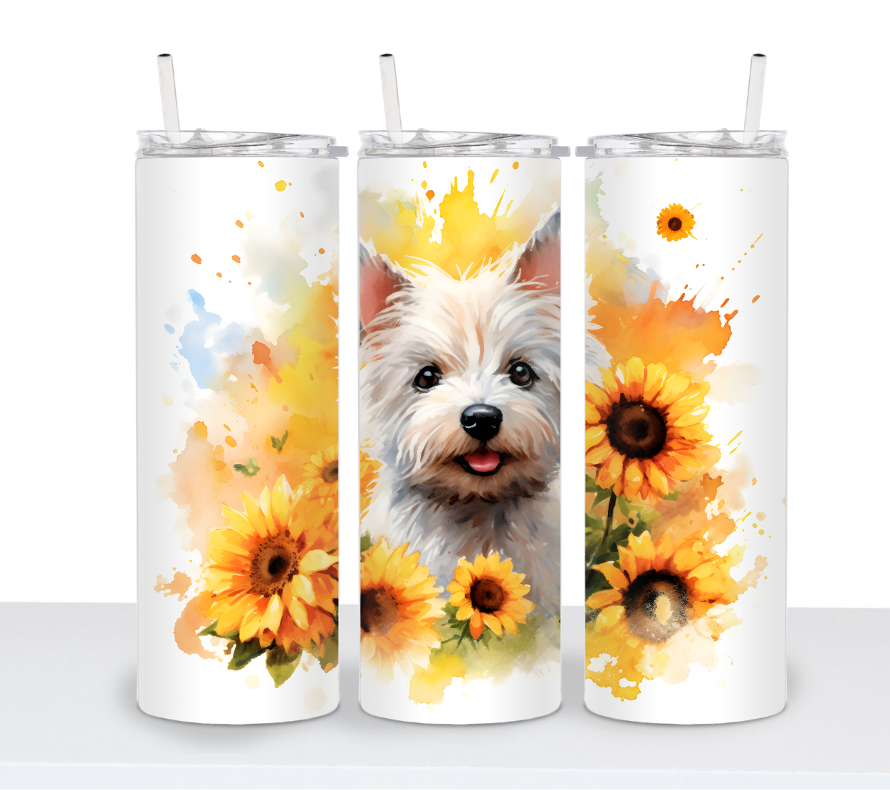 Dogs with Sunflowers Continued