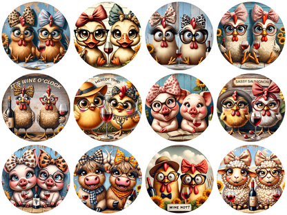 Card stock Options for Round Freshie Molds