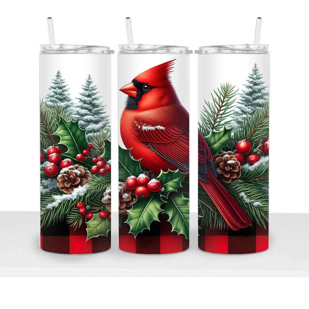Winter Cardinal 20oz Tumbler