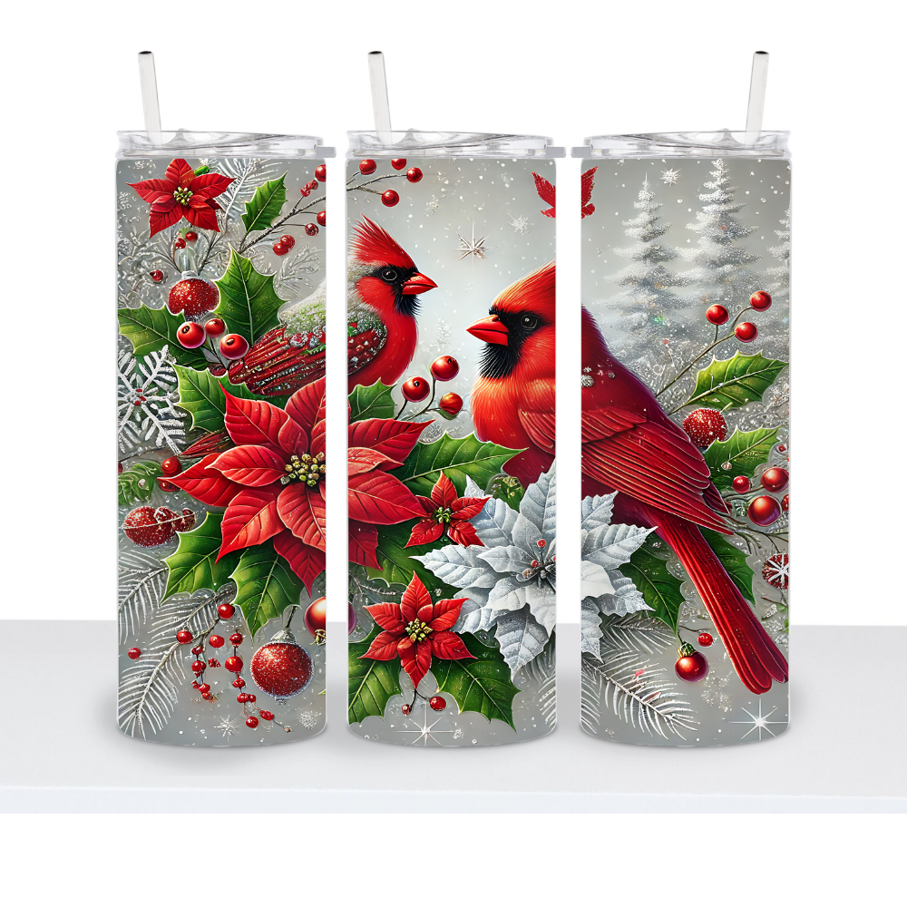 Winter Cardinals 20oz Tumbler