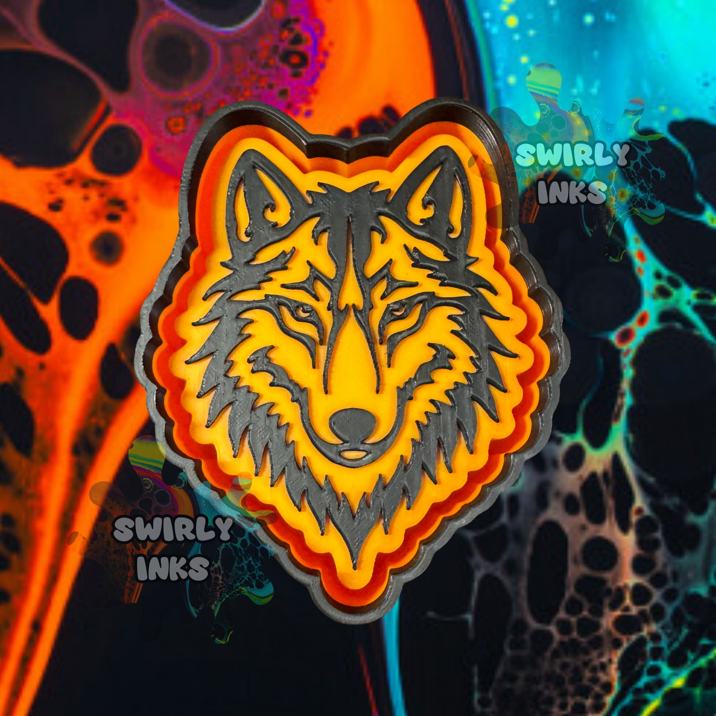 Wolf Head Freshie Mold