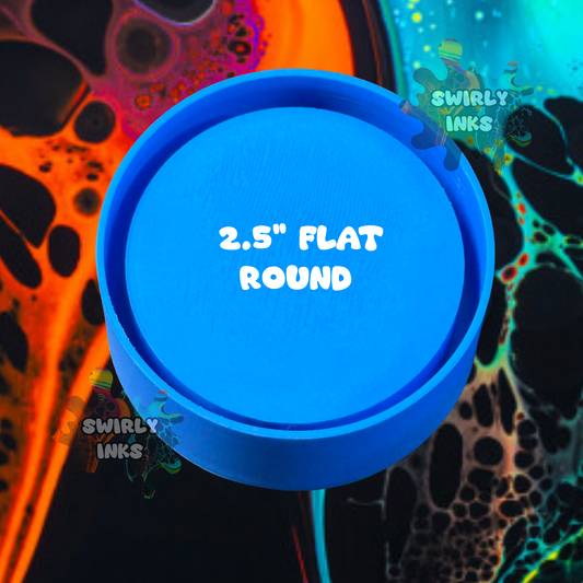 2.5" Flat Round Freshie Mold