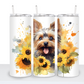 Dogs with Sunflowers