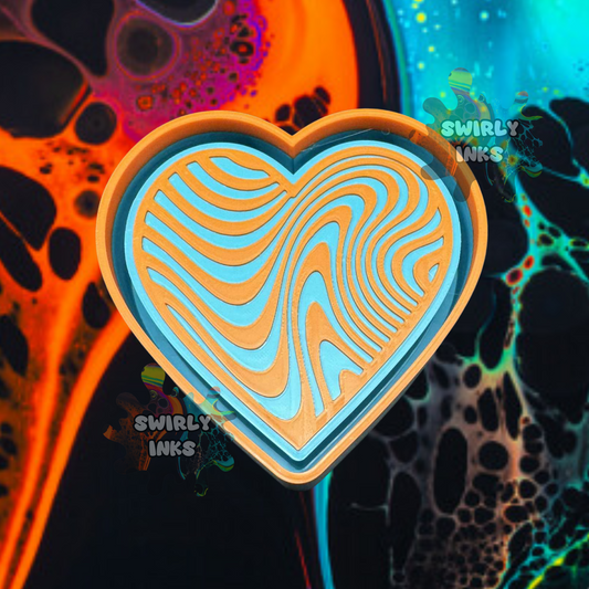 Zebra Heart Freshie Mold