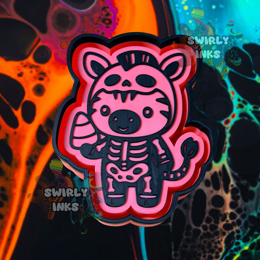 Zebra Skeleton Freshie Mold