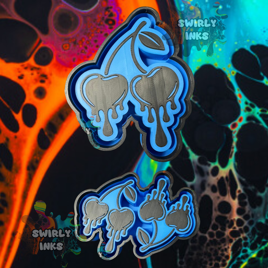 Dripping Cherries Set Freshie Mold