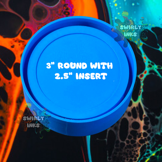 3" Round for 2.5" Cardstock Freshie Mold