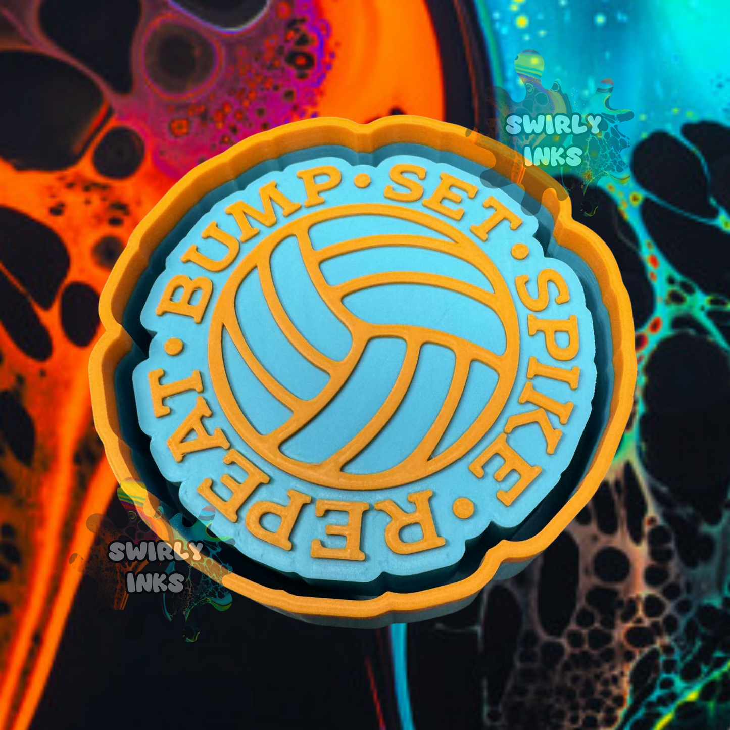 Bump Set Volleyball Freshie Mold