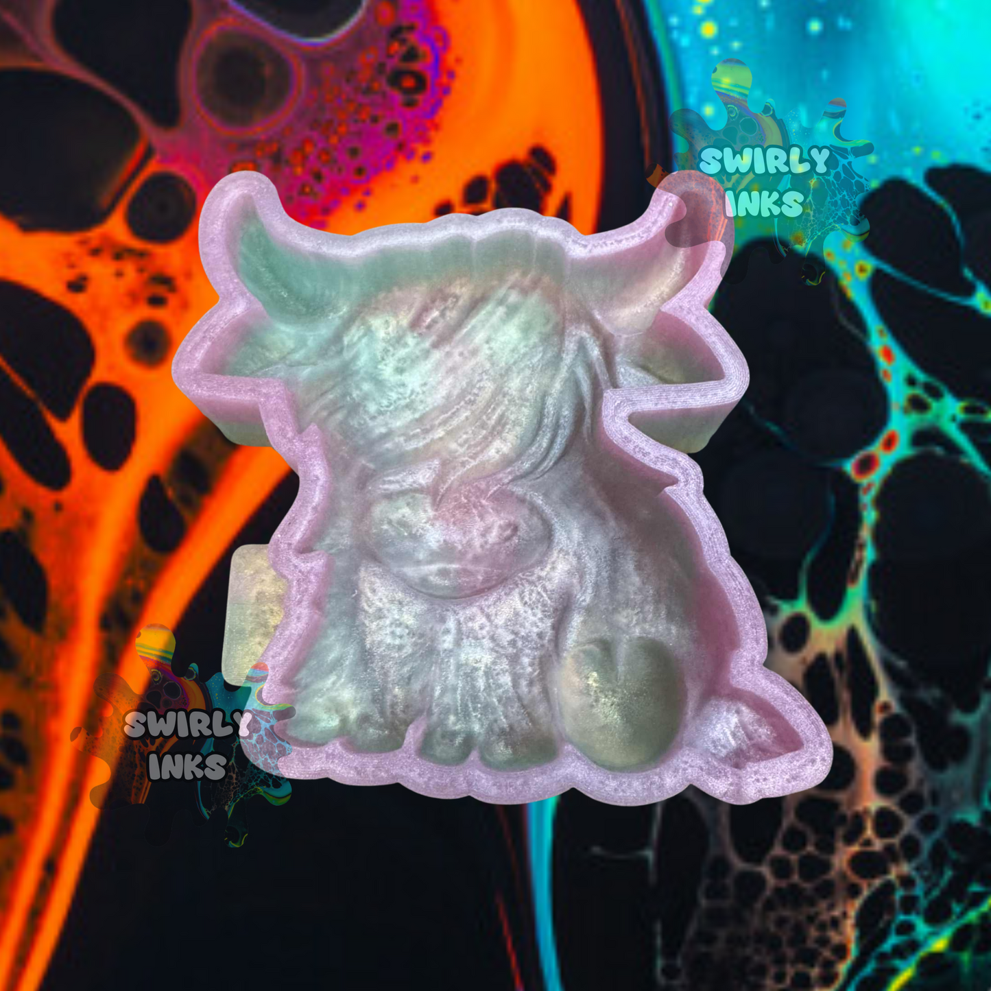 3D Highland Cow Freshie Mold