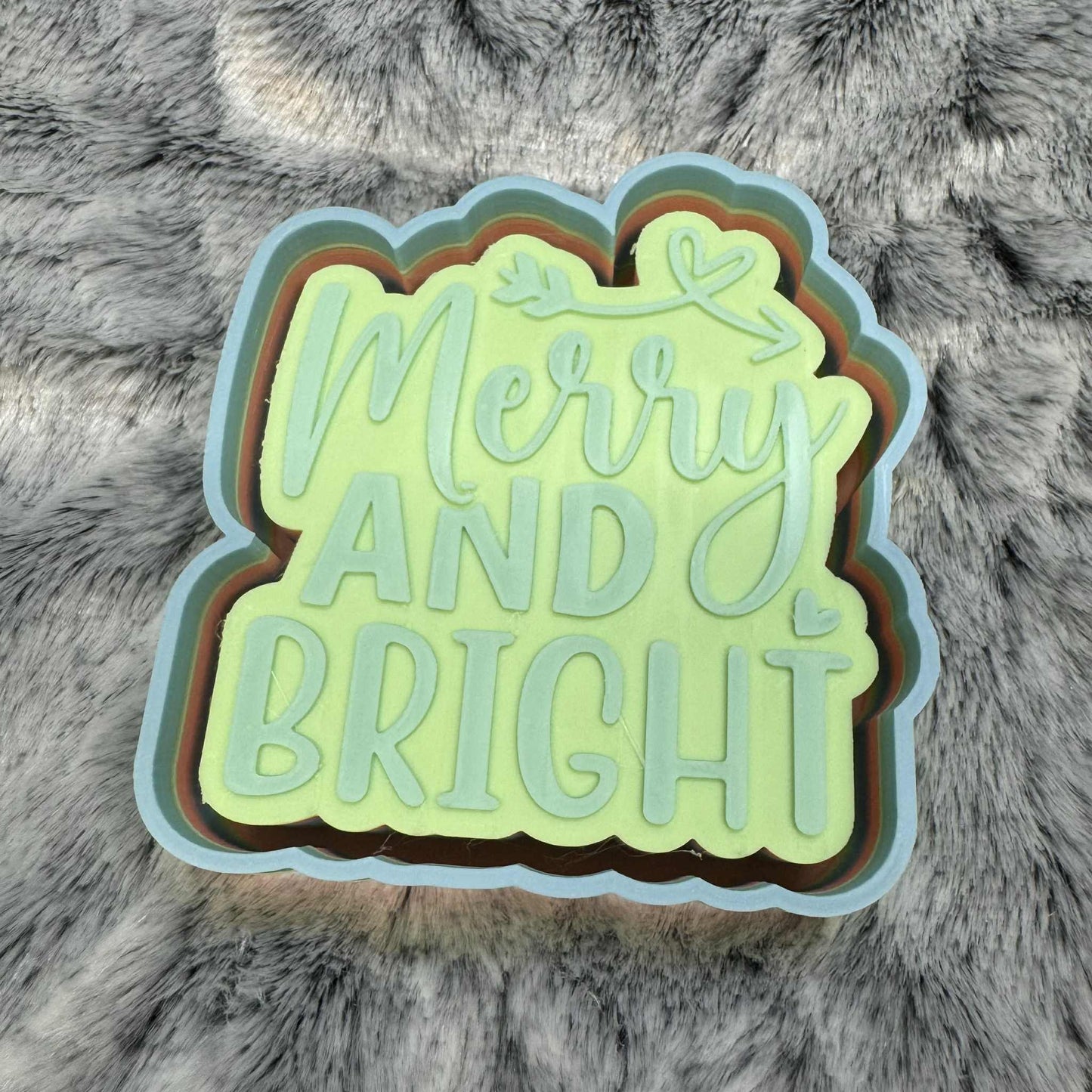 Merry and Bright Freshie Mold