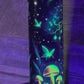 Green Fairy Tumbler - Black light Activated Ink.