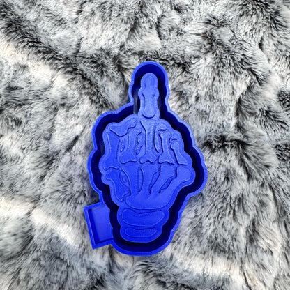Skull Middle Finger Freshie Mold