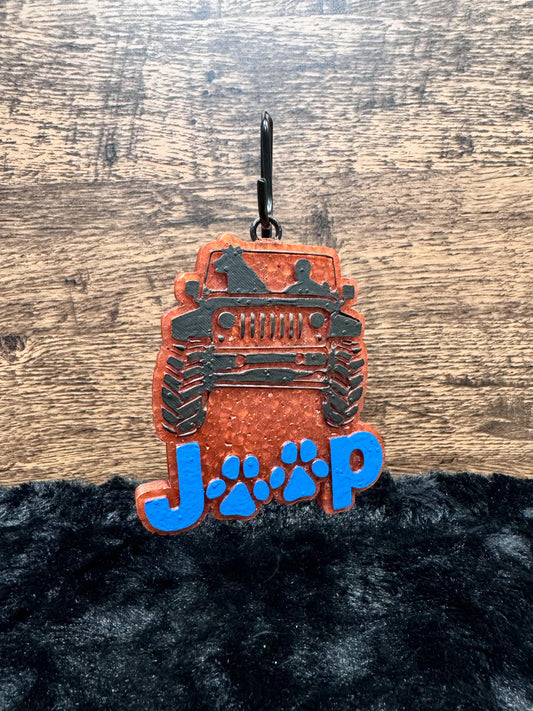 Island Teakwood - Jeep Dog Paw Car Freshie