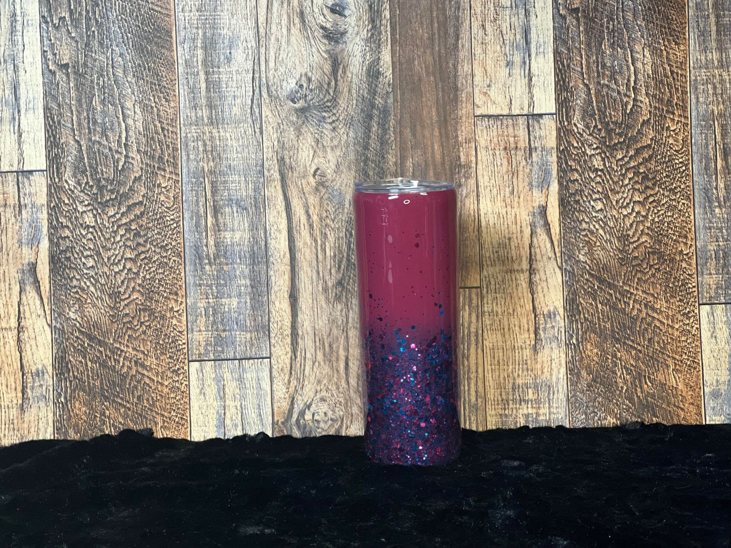 20oz "Proud Member of the Bad Moms Club" Purple & Blue Glitter Tumbler