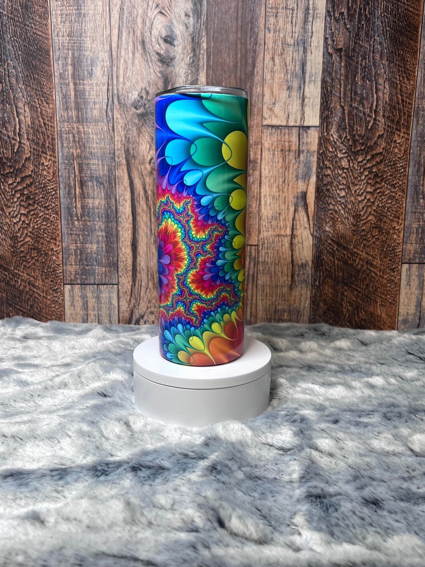 Colorful Groovy Pattern Tumbler