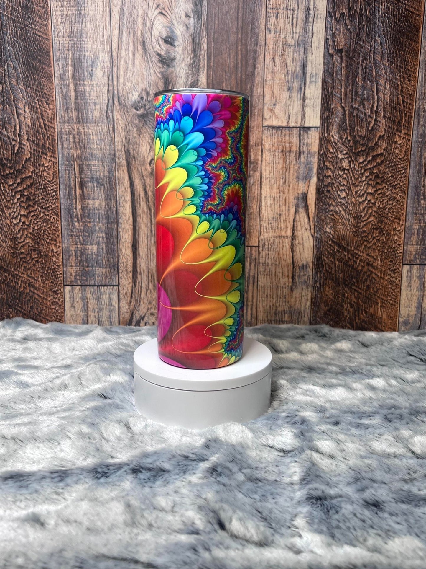 Colorful Groovy Pattern Tumbler