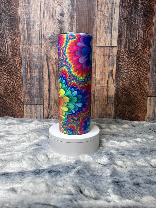 Colorful Groovy Pattern Tumbler