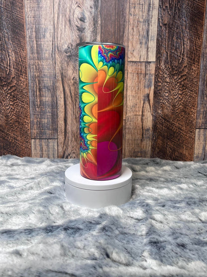 Colorful Groovy Pattern Tumbler