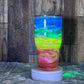 30oz Tapered Tumbler Rainbow ~ Can be Customized