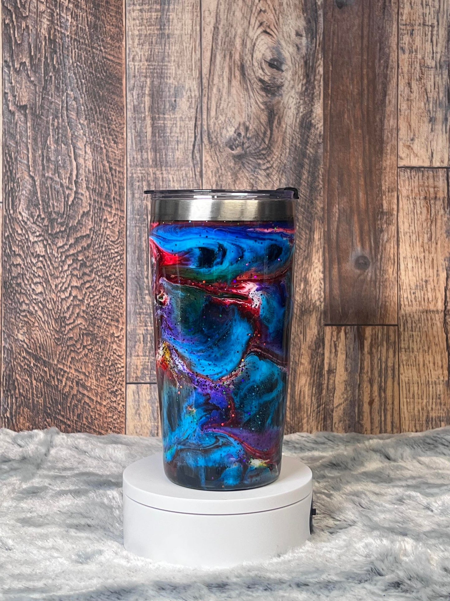 20oz Fatty Tumbler Blue, Pink, Green & White ~ Can be Customized