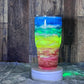 30oz Tapered Tumbler Rainbow ~ Can be Customized