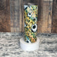 Soccer Balls with Leopard Print Tumbler