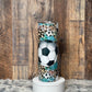 Soccer Ball with Leopard Tumbler