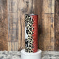 Soccer Mom Red & Leopard Tumbler