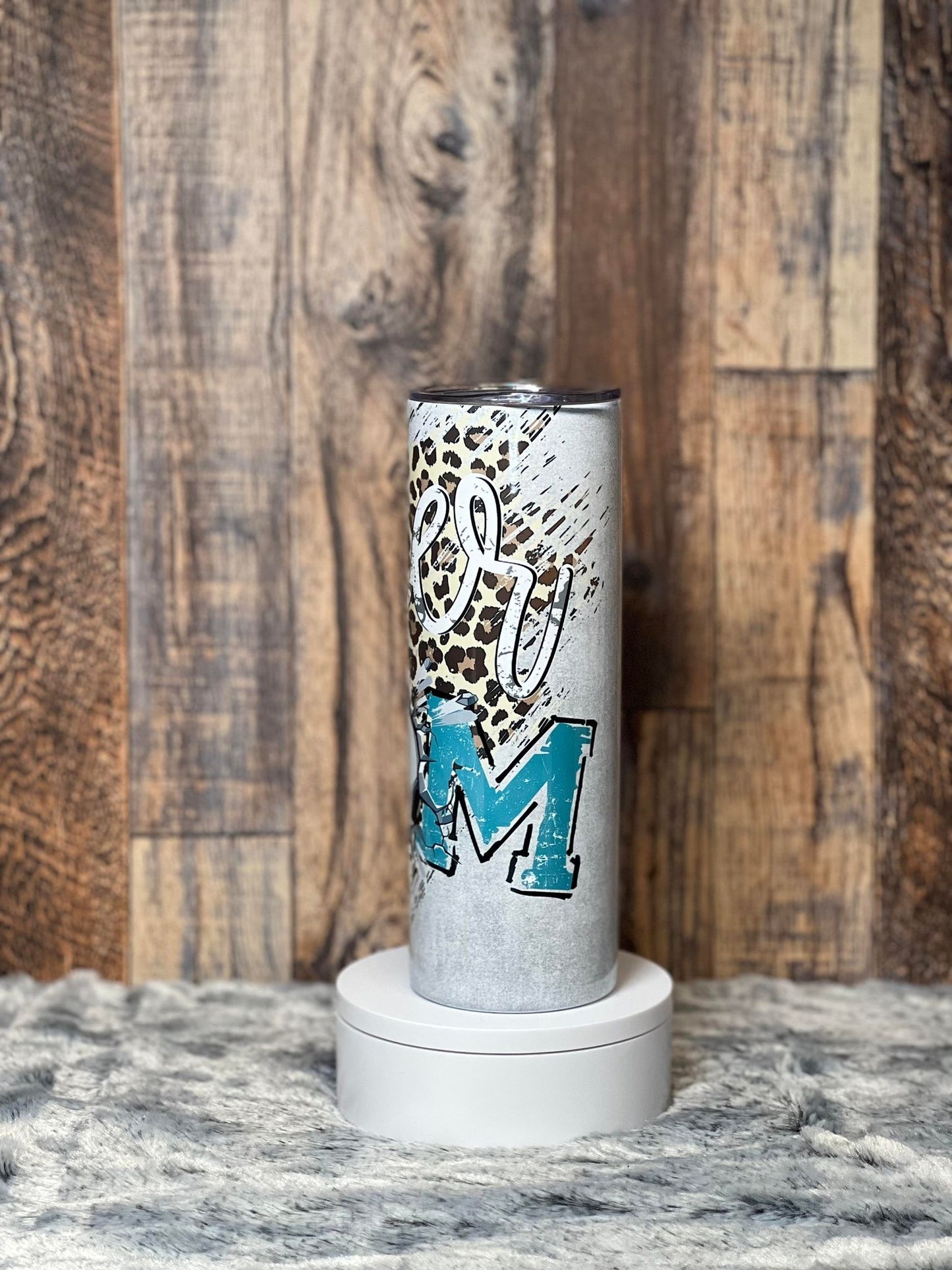 Soccer Mom Leopard Tumbler