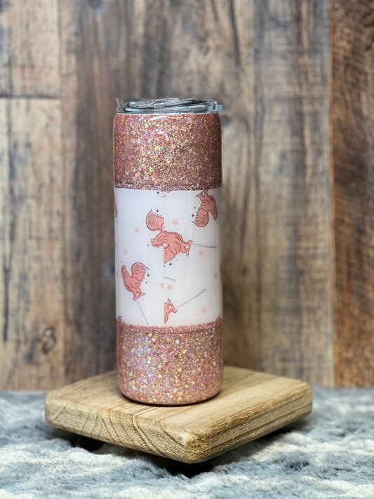 20oz Tumbler Hologram Glitter & Cocksucker Vinyl