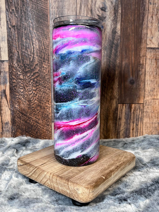 20oz Pink Swirl Tumbler