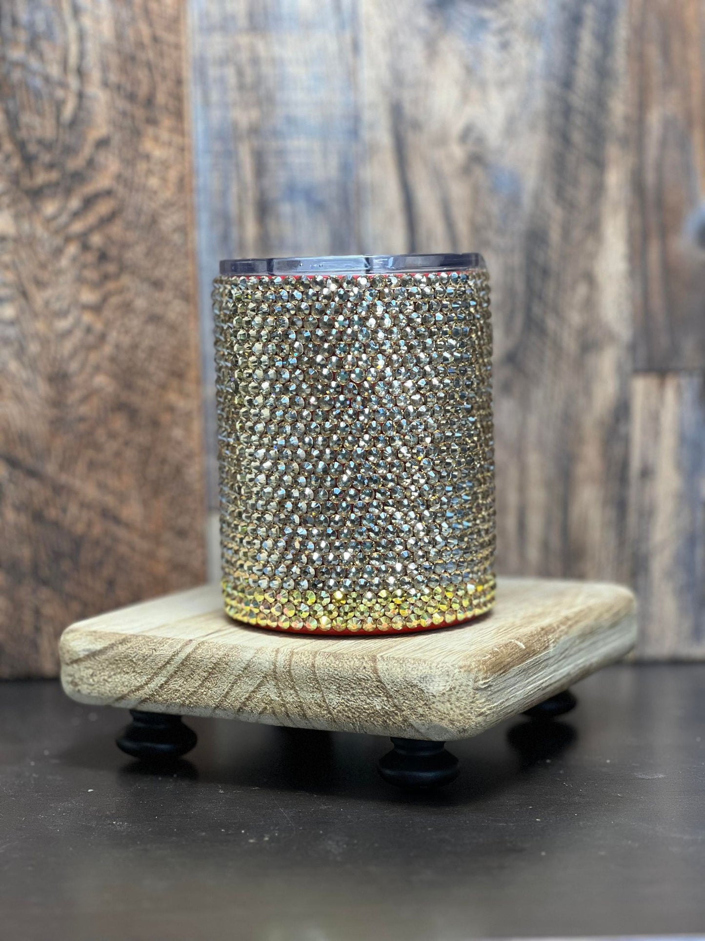 10oz Tumbler Rhinestone Gold and Champagne