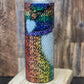 20oz Tumbler Rhinestone Rainbow Gnome