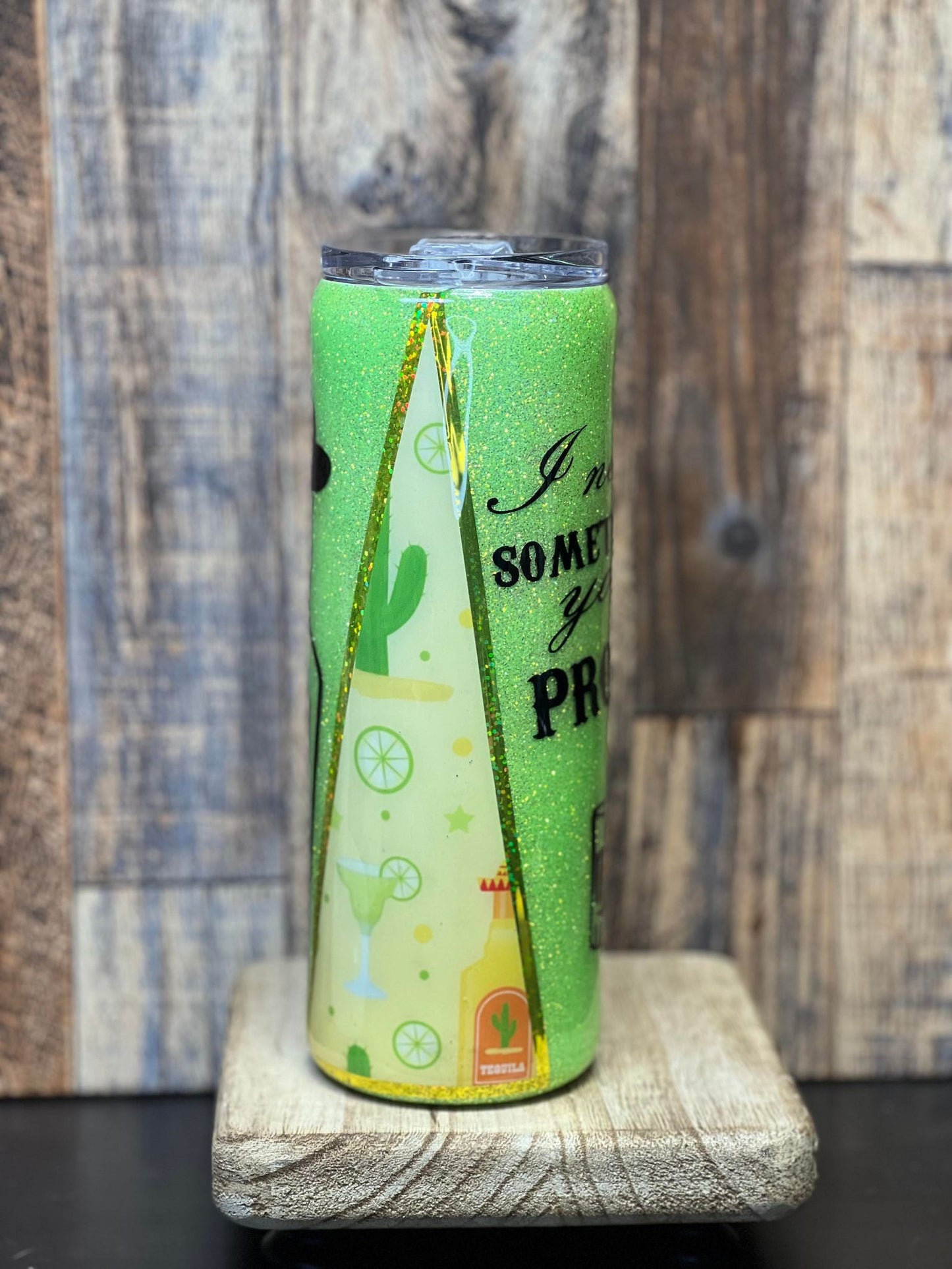 20oz Tequila Glitter Tumbler