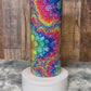 20oz Tumbler Rhinestoned Groovy Colorful Sublimated Pattern