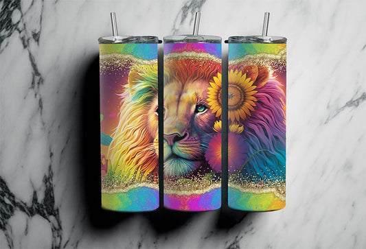 Neon Lion Tumbler